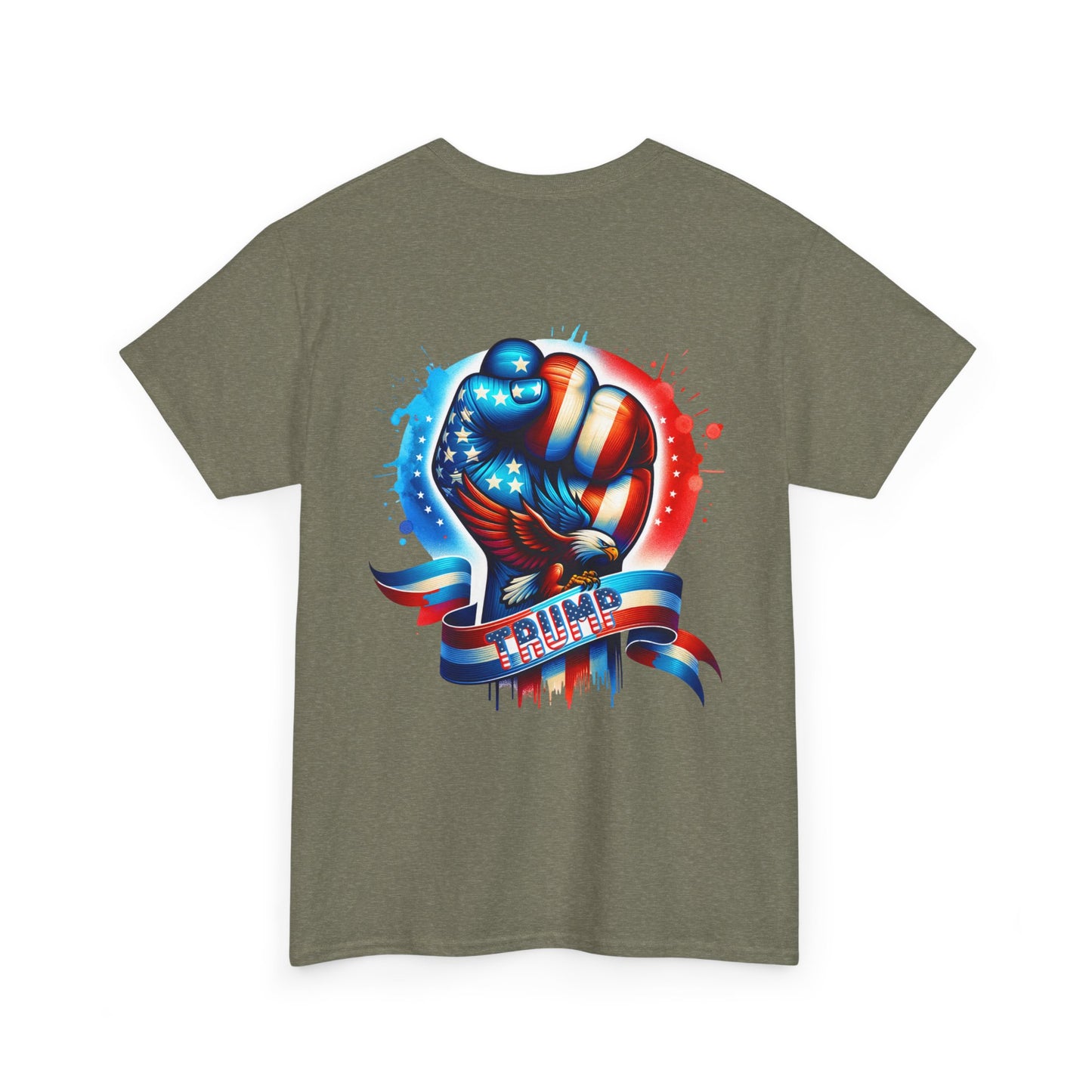Patriotic Eagle Fist Unisex Heavy Cotton Tee - 45/47 Design