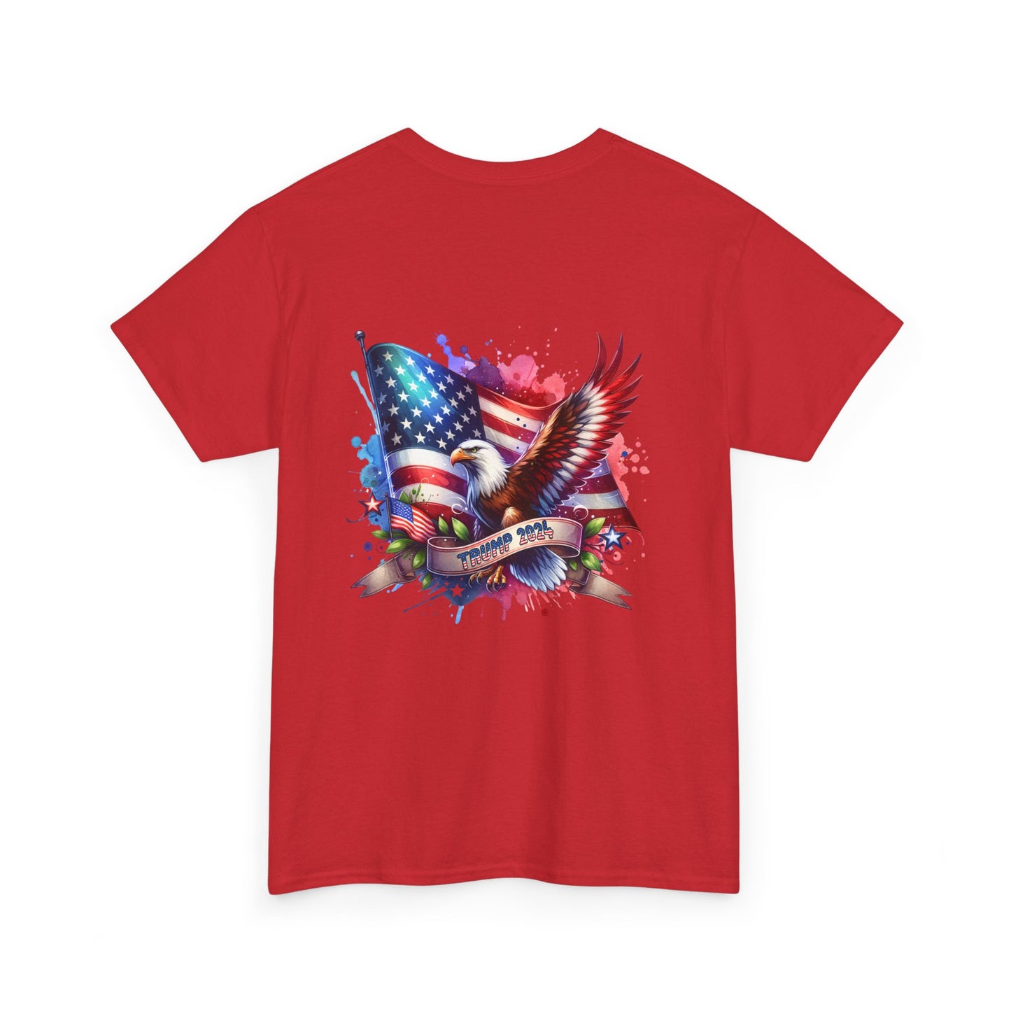 Patriotic Eagle Graphic Tee - Unisex Heavy Cotton T-Shirt for Memorial Day, 4th of July, and Everyday Wear