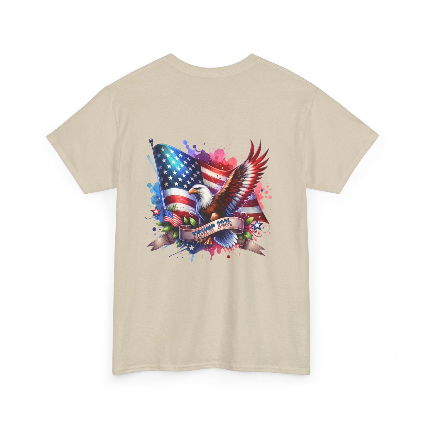 Patriotic Eagle Graphic Tee - Unisex Heavy Cotton T-Shirt for Memorial Day, 4th of July, and Everyday Wear