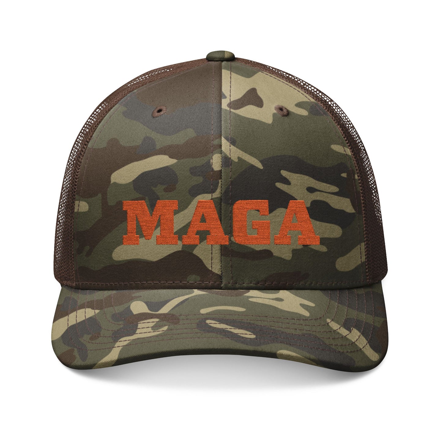 MAGA Camouflage Trucker Hat - Embroidered Outdoor Cap for Adventurers