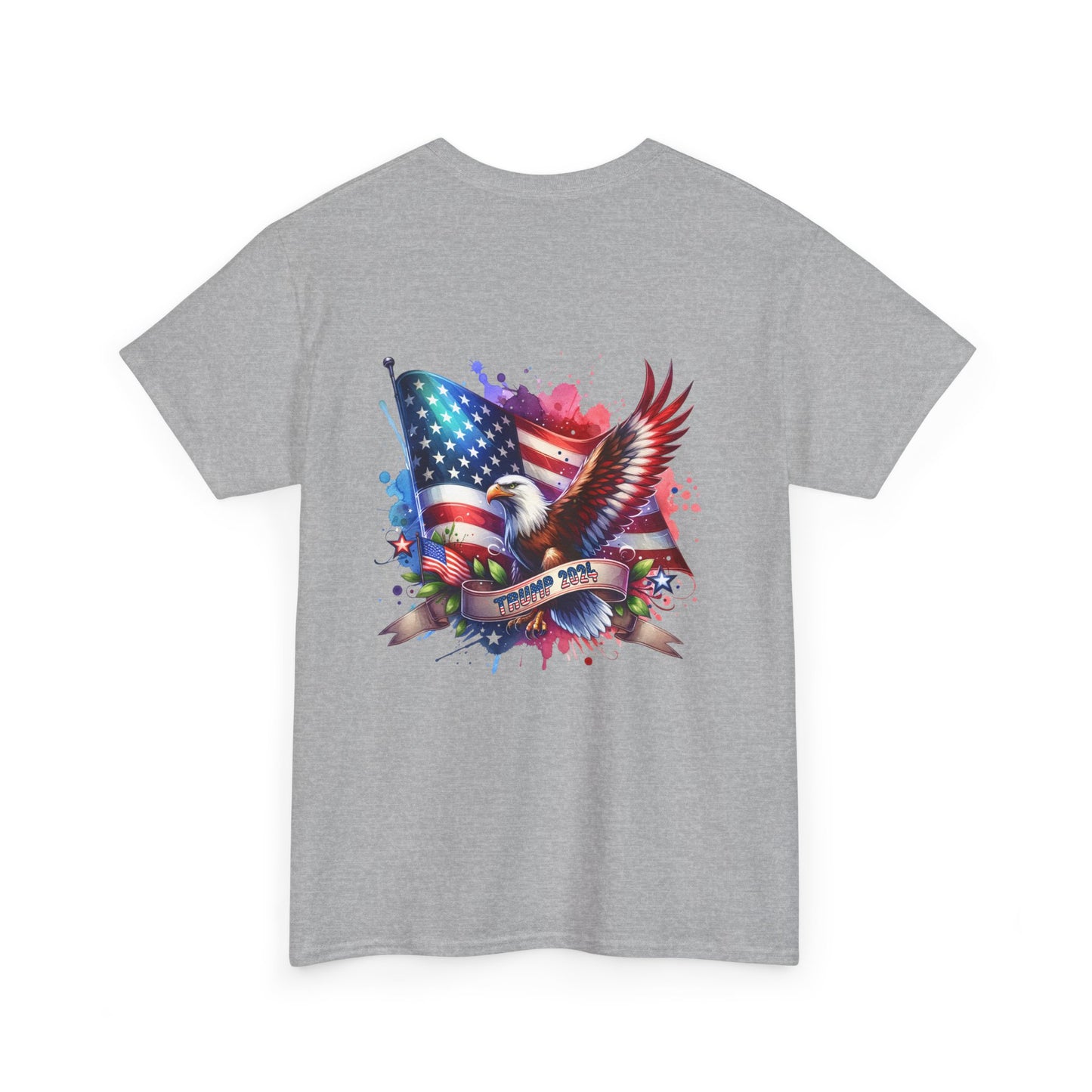 Patriotic Eagle Graphic Tee - Unisex Heavy Cotton T-Shirt for Memorial Day, 4th of July, and Everyday Wear