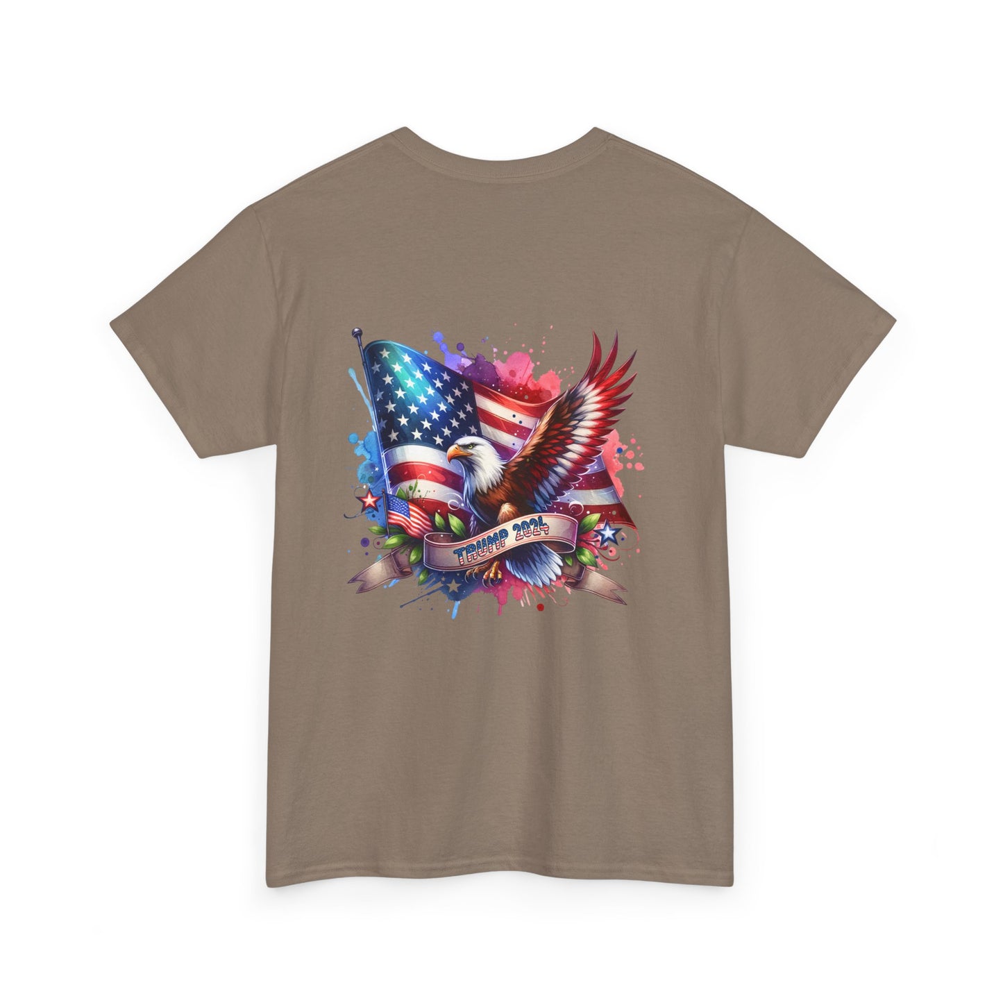 Patriotic Eagle Graphic Tee - Unisex Heavy Cotton T-Shirt for Memorial Day, 4th of July, and Everyday Wear