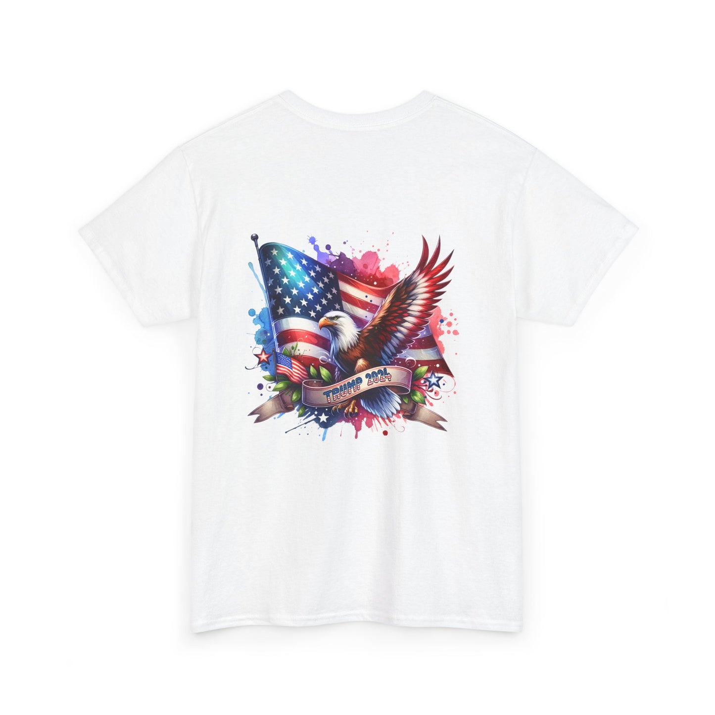 Patriotic Eagle Graphic Tee - Unisex Heavy Cotton T-Shirt for Memorial Day, 4th of July, and Everyday Wear