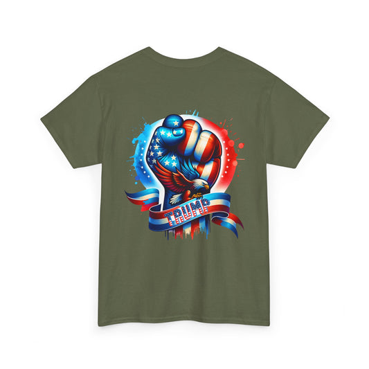 Patriotic Eagle Fist Unisex Heavy Cotton Tee - 45/47 Design