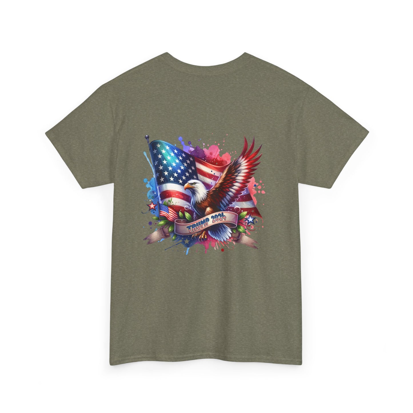 Patriotic Eagle Graphic Tee - Unisex Heavy Cotton T-Shirt for Memorial Day, 4th of July, and Everyday Wear