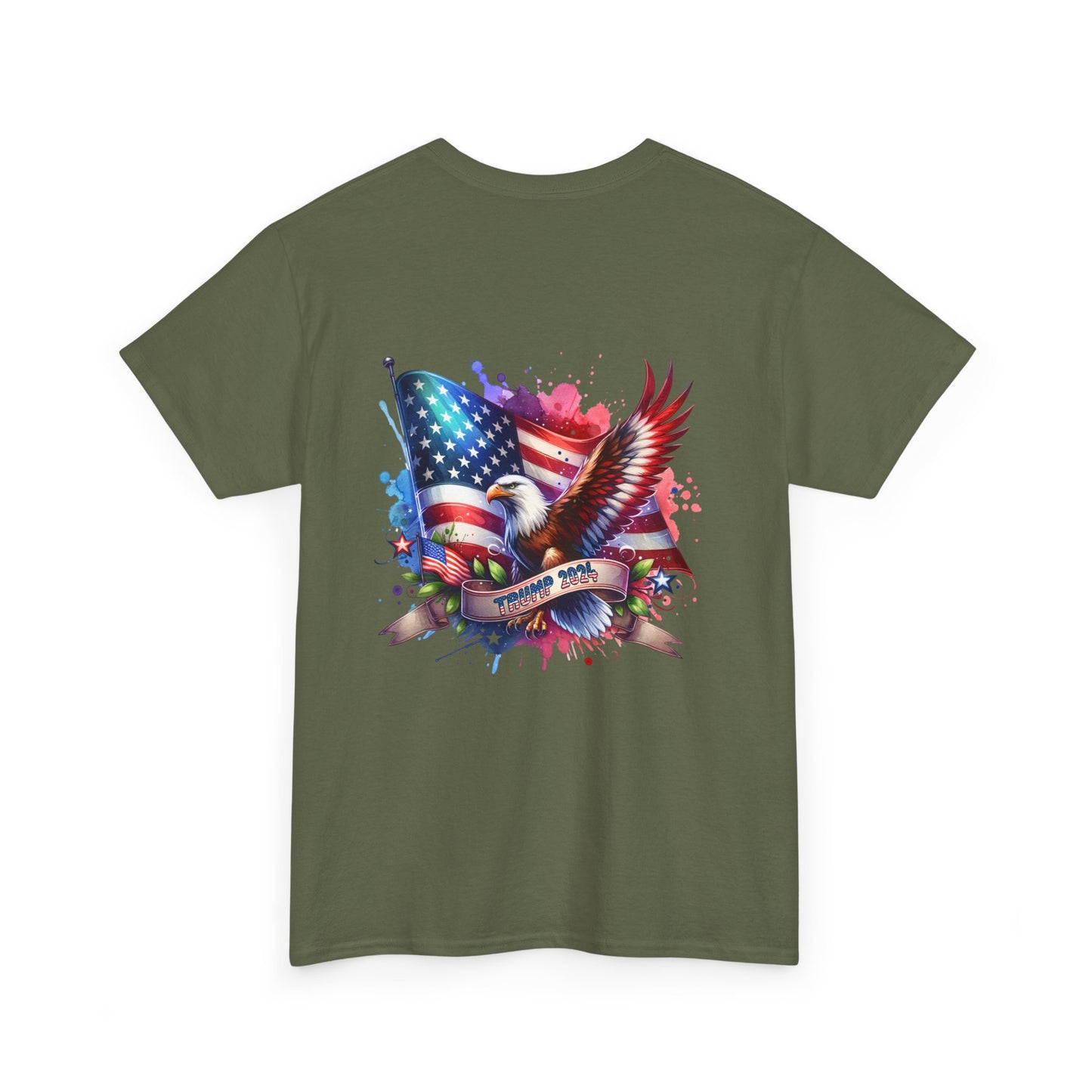 Patriotic Eagle Graphic Tee - Unisex Heavy Cotton T-Shirt for Memorial Day, 4th of July, and Everyday Wear