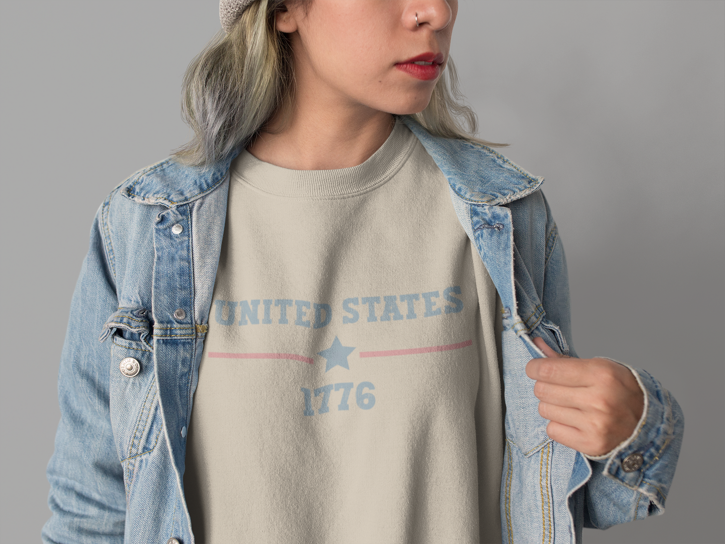 United States 1776 Vintage Crewneck - 250th Anniversary Celebration Sweatshirt